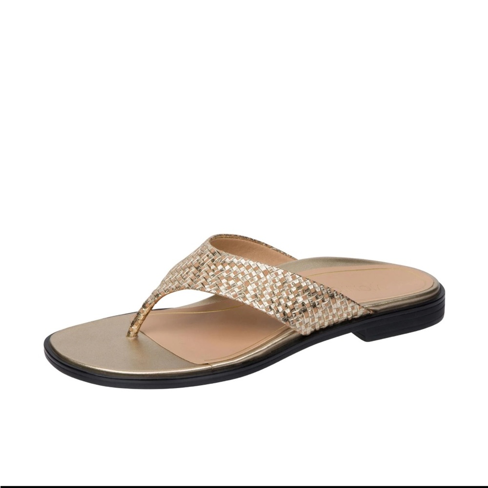 Vionic Gold and Tan Sandals